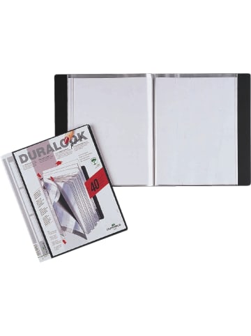 Durable Sichtbuch Duralook Plus A4 40 Hüllen schwarz