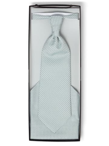 DIGEL Plastron und Einstecktuch in lind petrol - 0001