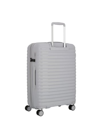 D&N Travel Line 4500 4 Rollen Trolley M 65 cm mit Dehnfalte in grey