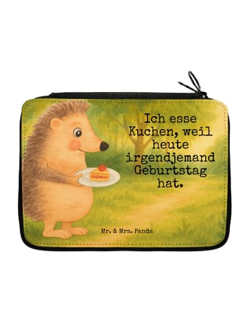 Mr. & Mrs. Panda Schreibmappe Igel Kuchenstück Design mit Spruch in Weiß