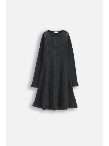 Coccodrillo Geripptes Kleid in grau