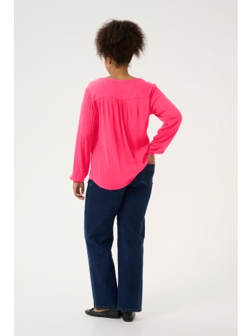 KAFFE curve Langarm-Bluse KCami Regular fit in Raspberry