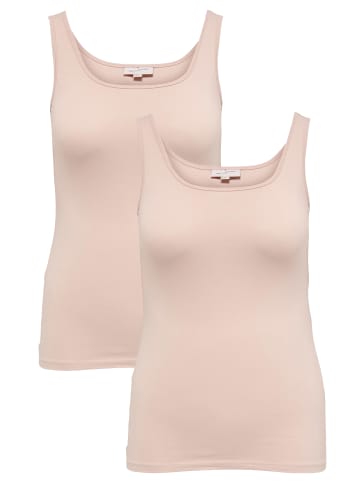 ONLY Carmakoma Tank Top 2-er Stück Pack Plus Size Shirt Übergrößen Basic in Rosa-2