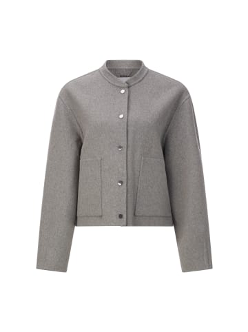 Rich & Royal Bomberjacke aus Wolle in Silver Mist