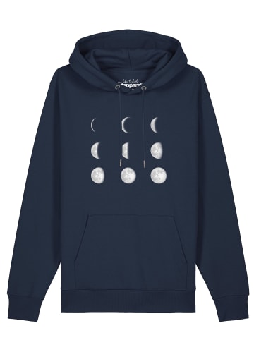 wat? Apparel Sweatshirt Moonphases in Dunkelblau
