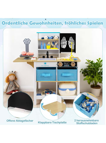 COSTWAY Krankenhaus Spielzeug Kinder in Weiß