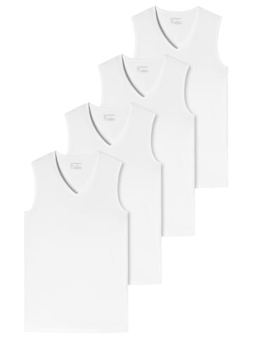 Schiesser Unterhemd / Tanktop 95/5 Organic Cotton in Weiß