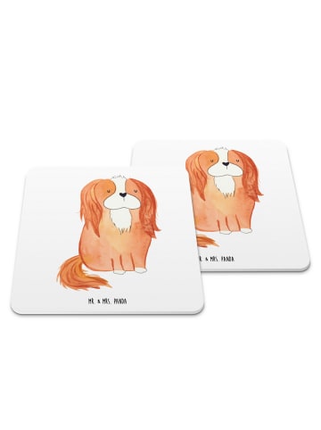Mr. & Mrs. Panda Untersetzer Hund Cavalier King Charles Spaniel ... in Weiß