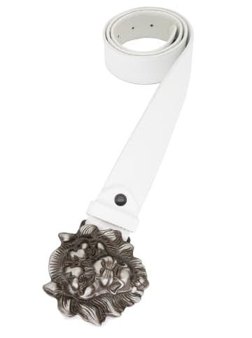 Cipo & Baxx Gürtel  110cm x 4 in White