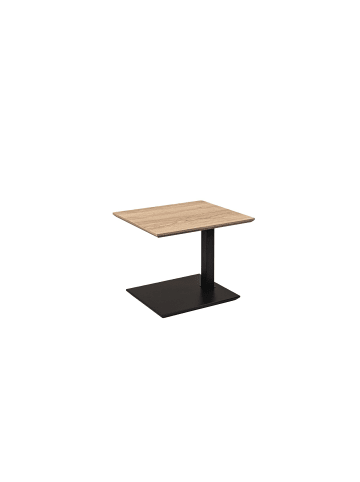 58 aufm Kessel BEISTELLTISCH Cecile 55x47x47 höhenverstellbar Anthrazit/Wildeiche Bianco