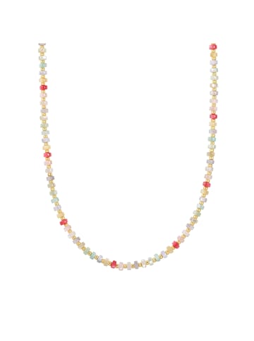 Yokoamii Kette gelbgold Muschelkernperle multicolor in multicolor