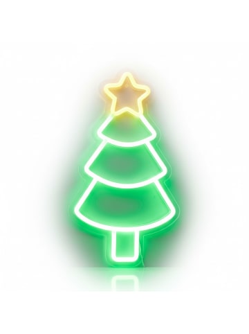 Home&Styling Collection Weihnachtliches Neon-Wandschild, LED in Grün, (B) 22 x (H) 1 x (L) 23 cm