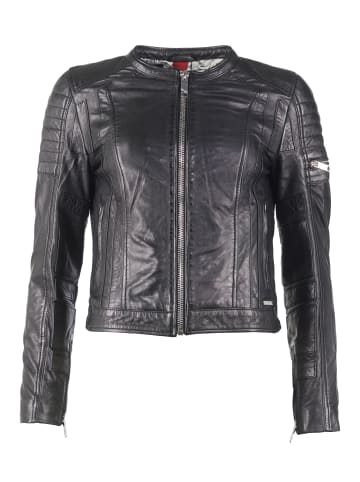 Maze Lederjacke Nebraska in schwarz