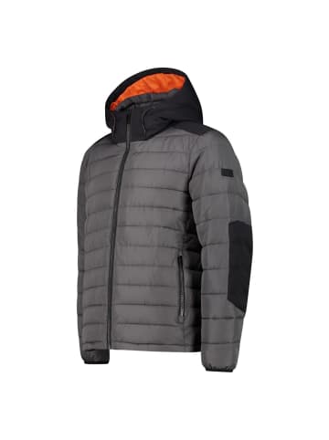 cmp Steppjacke Jacket Fix Hood in Grau