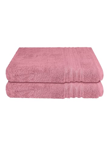 Schiesser Duschtuch Milano im 2er Set in Malve