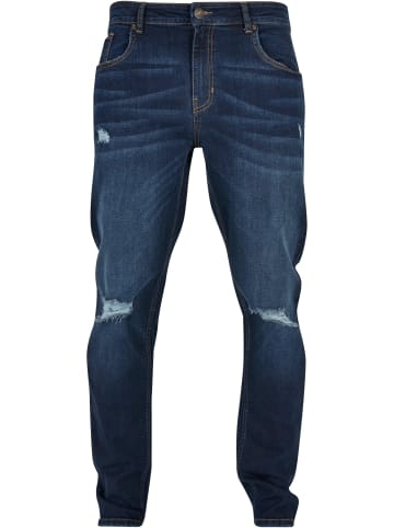 Urban Classics Jeans in darkblue destroyed washed