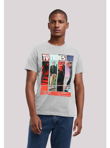 F4NT4STIC T-Shirt TV Times Patrick McGoohan The Prisoner 1967 Cover in grau meliert