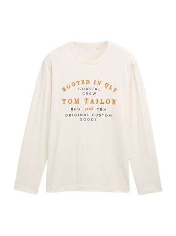 Tom Tailor Longsleeve in weiß