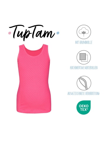 TupTam Mädchen Kinder Unterhemd 5er Pack in rosa/lila
