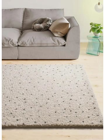 Atticgo Hochflor-Teppich LUSH in creme/schwarz