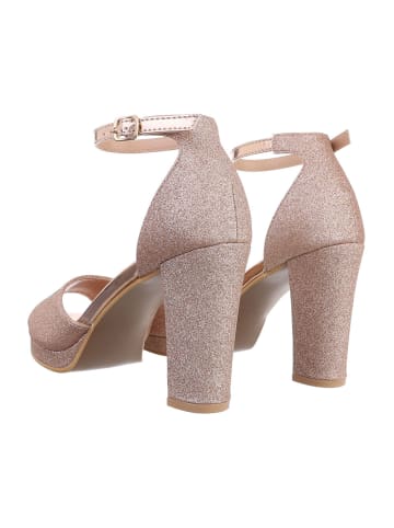 Ital-Design High-Heel Sandalette in Roségold