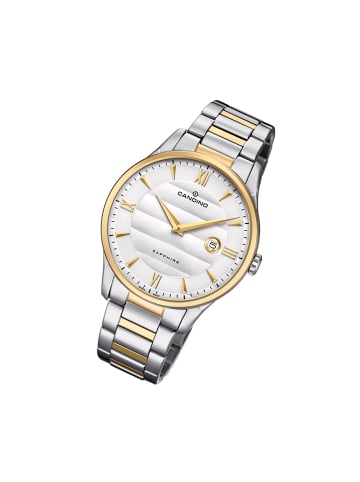 Candino Analog-Armbanduhr Candino Classic silber, gold groß (ca. 41mm)