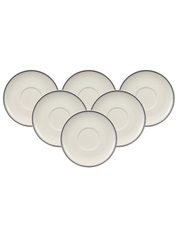 Villeroy & Boch 6er Set Kaffee- / Teeuntertassen Design Naif ø 15 cm in bunt