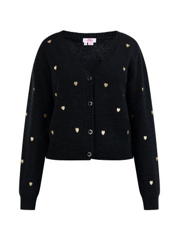 myMo Damen Strickjacke in Schwarz