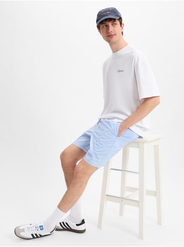 PEGADOR Shorts Raton in hellblau weiß