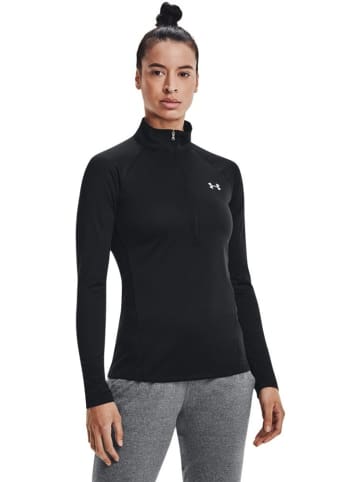 Under Armour Longsleeve "UA Tech mit ½ Zip" in Schwarz