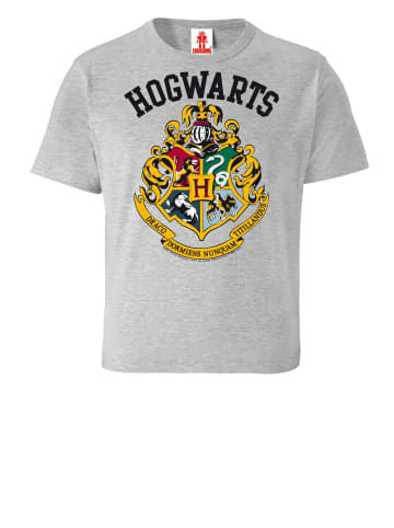 Logoshirt T-Shirt Hogwarts in grau-meliert