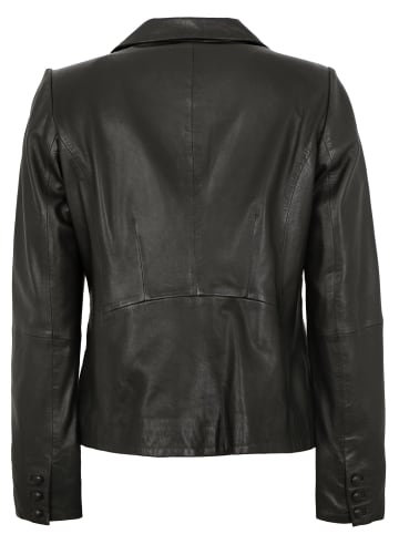 JILANI Lederblazer Lammnappa in Schwarz
