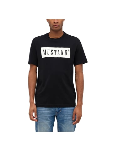 Mustang T-Shirt 3er Pack in Schwarz