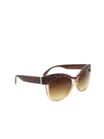 collezione alessandro Sonnenbrille " Kroko " in braun