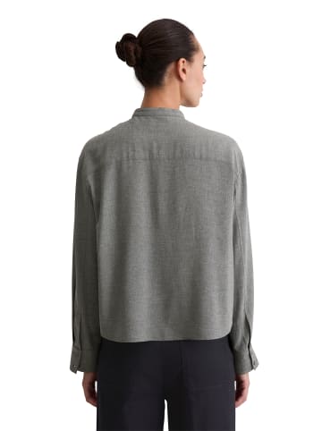 Marc O'Polo Bluse relaxed cropped in warm granite melange