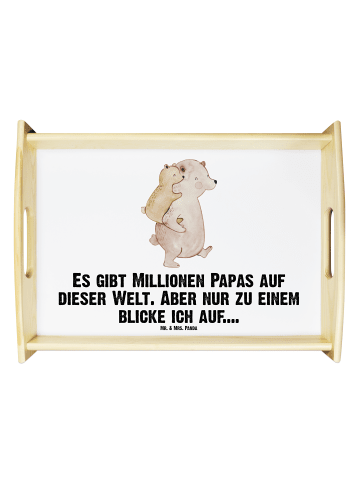 Mr. & Mrs. Panda Tablett Papa Bär mit Spruch in Weiß