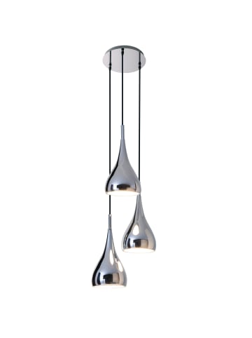 näve Pendelleuchte "STYLE" in chrome - (L)30 cm x (B)30 cm x (H)120 cm