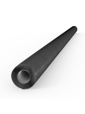 Intirilife Fliegennetz aus Fiberglas Meterware Maschenweite 1,2mm in Schwarz - Breite 120cm