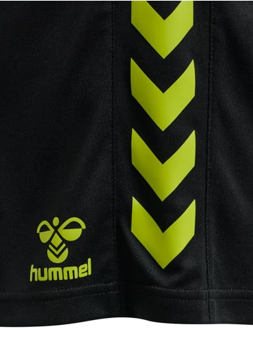 Hummel Hummel Shorts Hmlcore Multisport Damen Atmungsaktiv Schnelltrocknend in BLACK/LIME POPSICLE