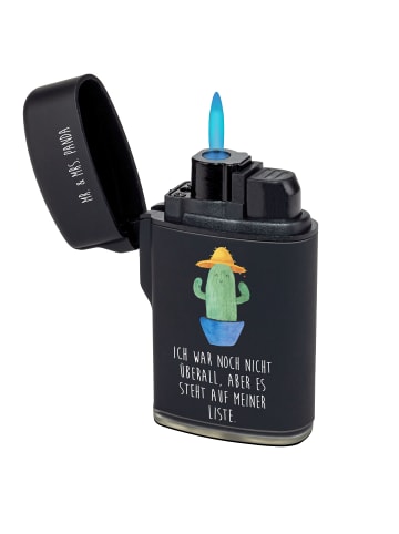 Mr. & Mrs. Panda sturmfeuerzeug Kaktus Hut mit Spruch in Schwarz