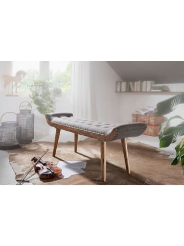 FineBuy Sitzbänk "FB53693" in Grau /