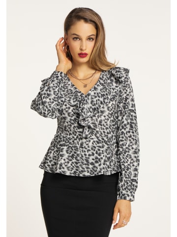 faina Bluse in Grau
