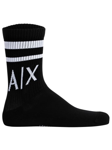 Armani Exchange Socken 2er Pack in Schwarz/Weiß