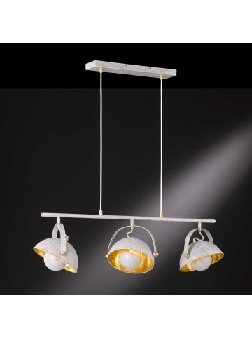Licht-Erlebnisse Pendelleuchte (B)21 x (L)95 x (T)150 cm in Beton-Optik Gold