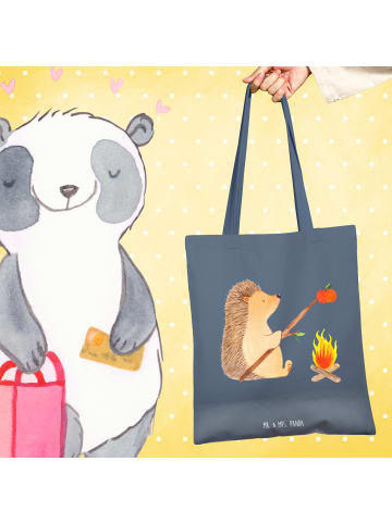 Mr. & Mrs. Panda Umhängetasche Igel Grillen ohne Spruch in Indigo Blue