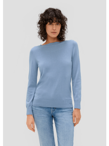 S. Oliver Strickpullover langarm in Blau