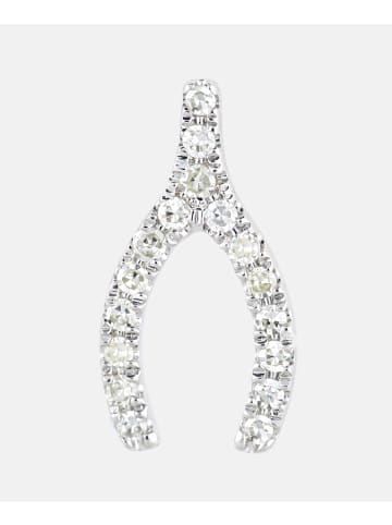 Diamant L'éternel Ohrringe aus 375 Weißgold mit 0.1 Karat Diamant