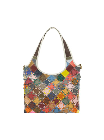 IZIA Women Hobo Bag in White Multicolor