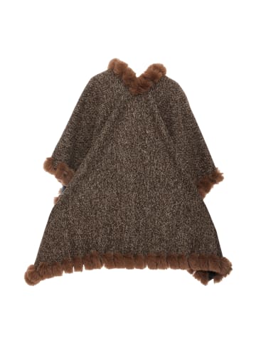 osha Damen Poncho in Braun