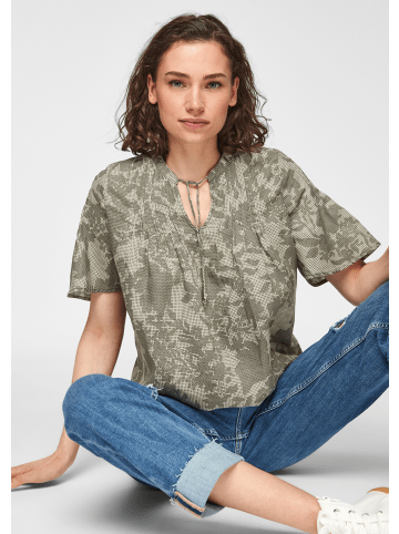 s.Oliver Bluse kurzarm in Olive